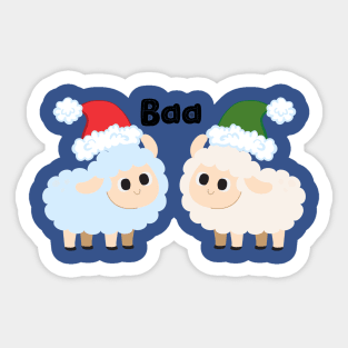 sheep twins Sticker